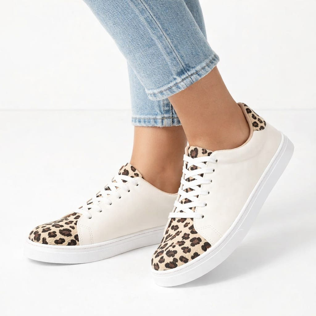 Tênis Feminino Tamanho Especial Animal Print Oncinha Tênis Feminino