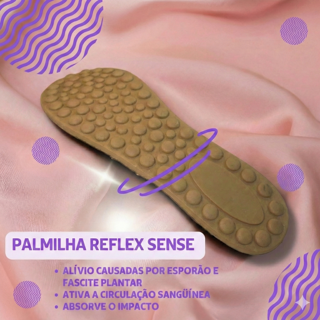 Palmilha Anatômica Ortopédica Macia Confortável Alívio de Esporão e Fascite Plantar