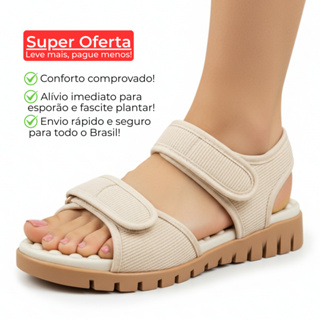 Sandália Ortopédica Feminina Papete Anatômica Massageadora Ultra Conforto Leve Macia em Oferta na Shopee