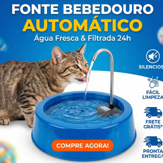 Kit Bebedouro Fonte automática Pet, Bombinha submersa Bivolt, gato, cachorro, aquário em Oferta na Shopee