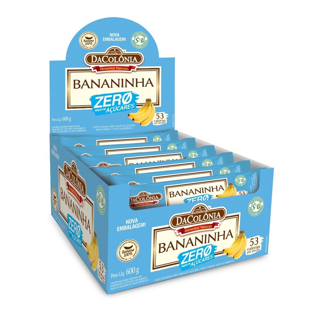 Dacolônia Banana Zero Display Com 24un De 25g - 600g