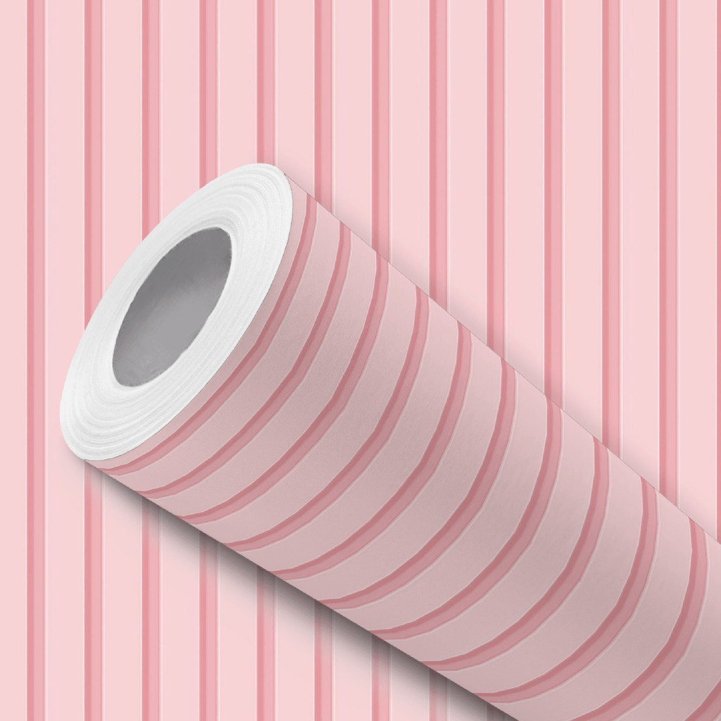 Papel de Parede Adesivo Efeito Ripado Rosa Claro Fácil Instalação em Oferta na Shopee
