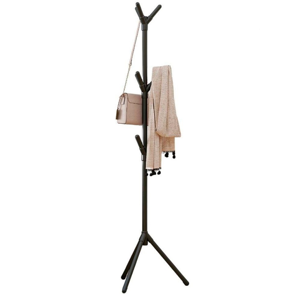 Cabideiro Mancebo Roupa Bolsa Toalha Chapeu Blusa Casaco Arara 9 Ganchos Quarto Closet Casa Sala Pratico Multiuso