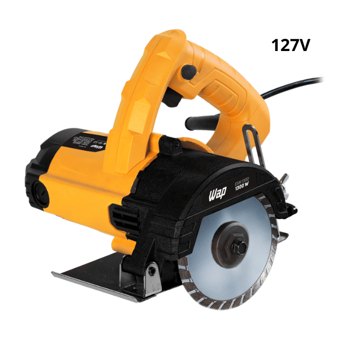 Serra Mármore 4.3/8" WAP ESM1300 com Regulagem de Altura e Interruptor Isolado 1300W 127V em Oferta na Shopee