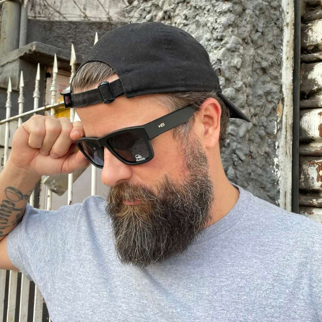 Óculos de Sol HB H-Bold Matte Black Polarizado