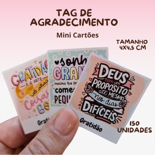 150 Mini Cartão Agradecimento ao Cliente Frases Motivacionais Versículos Bíblicos Tag Encomenda Embalagem Papelaria em Oferta na Shopee