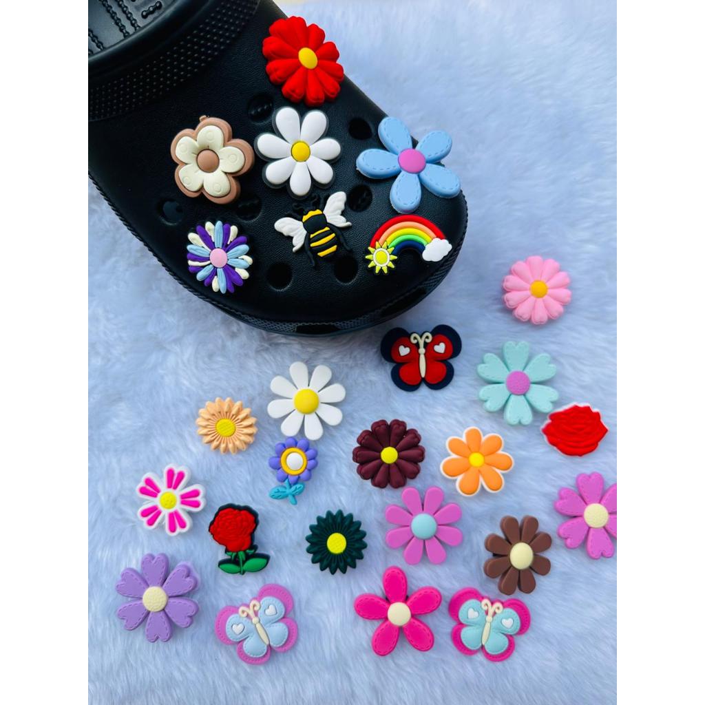 04 a 10 Pins/Bottons  Emborrachados Para Babuche - Jardim Encantado