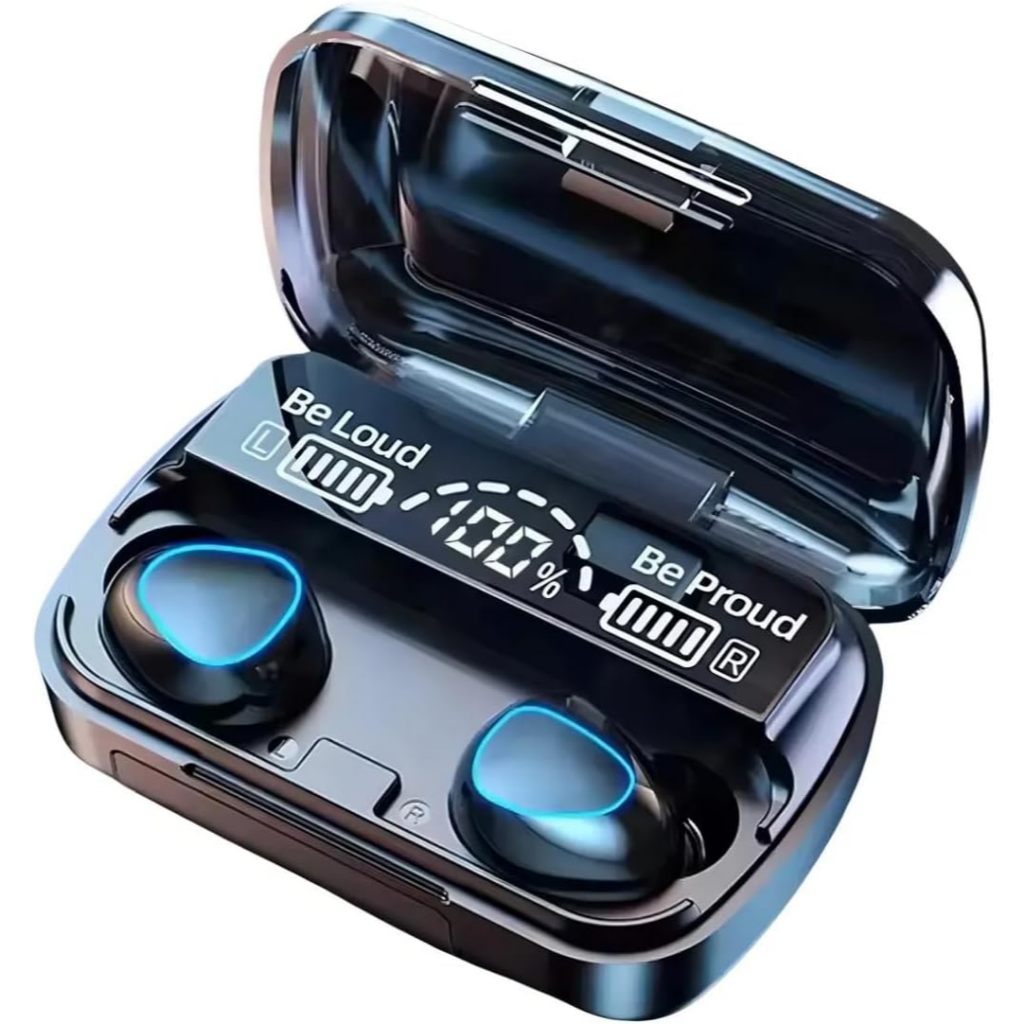 Fone De Ouvido Sem Fio Bluetooth M10 V5.3 Com Power Bank