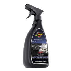 Melhor Limpador de Interiores 500ml ação em painéis estofados e plásticos internos BraClean