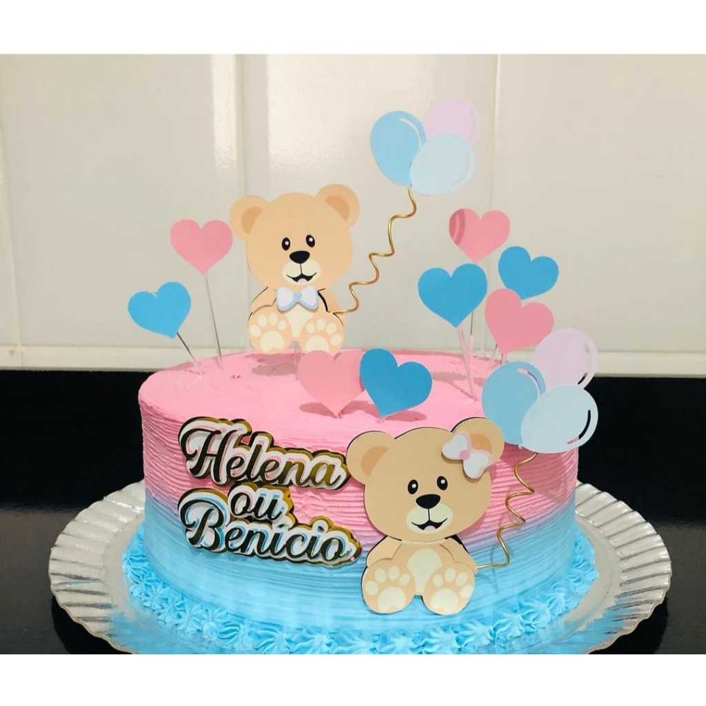 TOPO DE BOLO CHA REVELAÇÃO, BATIZADO, MESVERSARIO - ANIVERSÁRIO/DECORAÇÃO/PERSONALIZADO 3D RELEVO