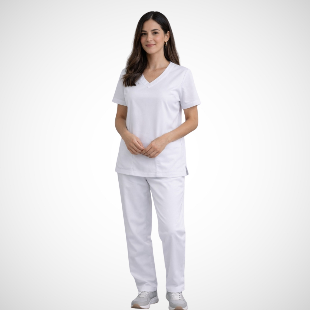 Conjunto Feminino Pijama Cirurgico Hospitalar Oxford Uniforme Privativo Médica Enfermagem