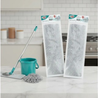 Refil De Microfibra Para Mop Lava Seca Fit Flash Limp 2 Unidades em Oferta na Shopee