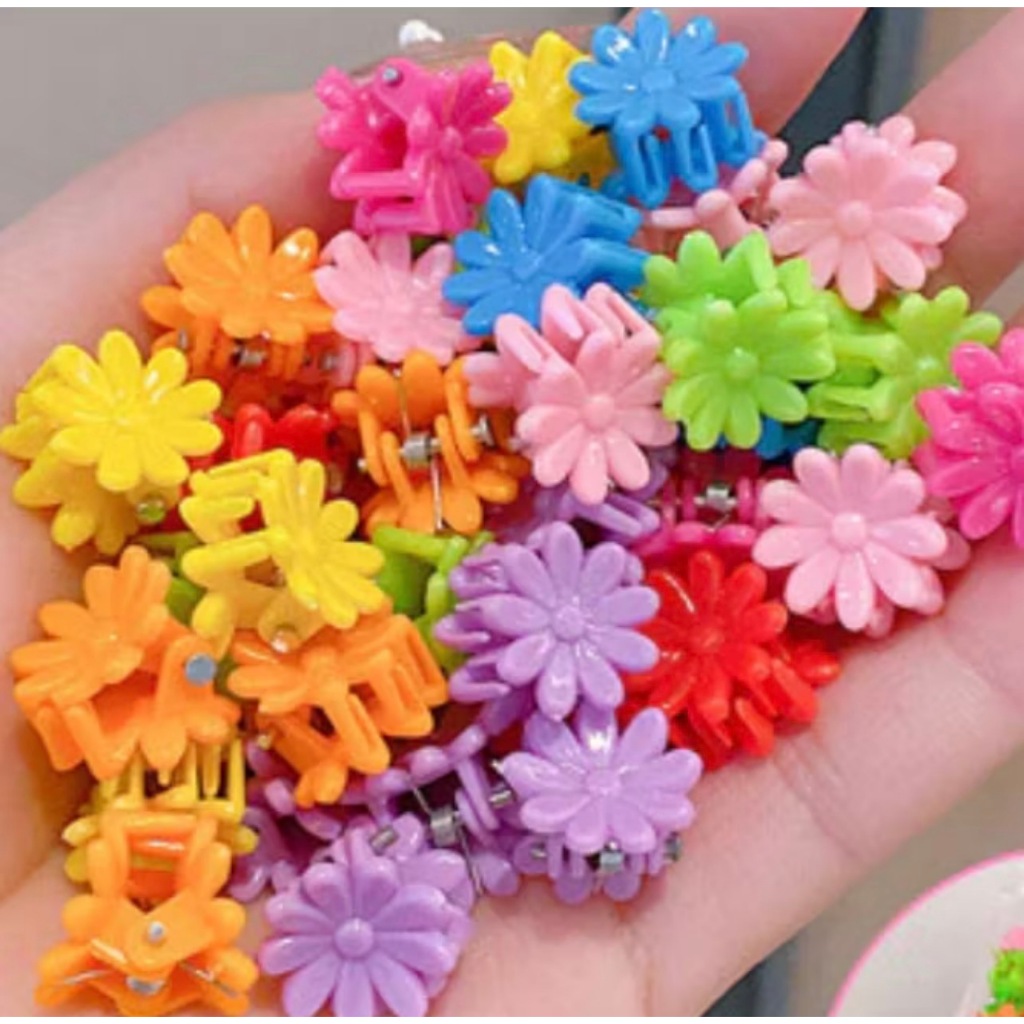 KIT 100 unidades Candy Color Mini Small Grab Clip Children's Hair Accessories em Oferta na Shopee