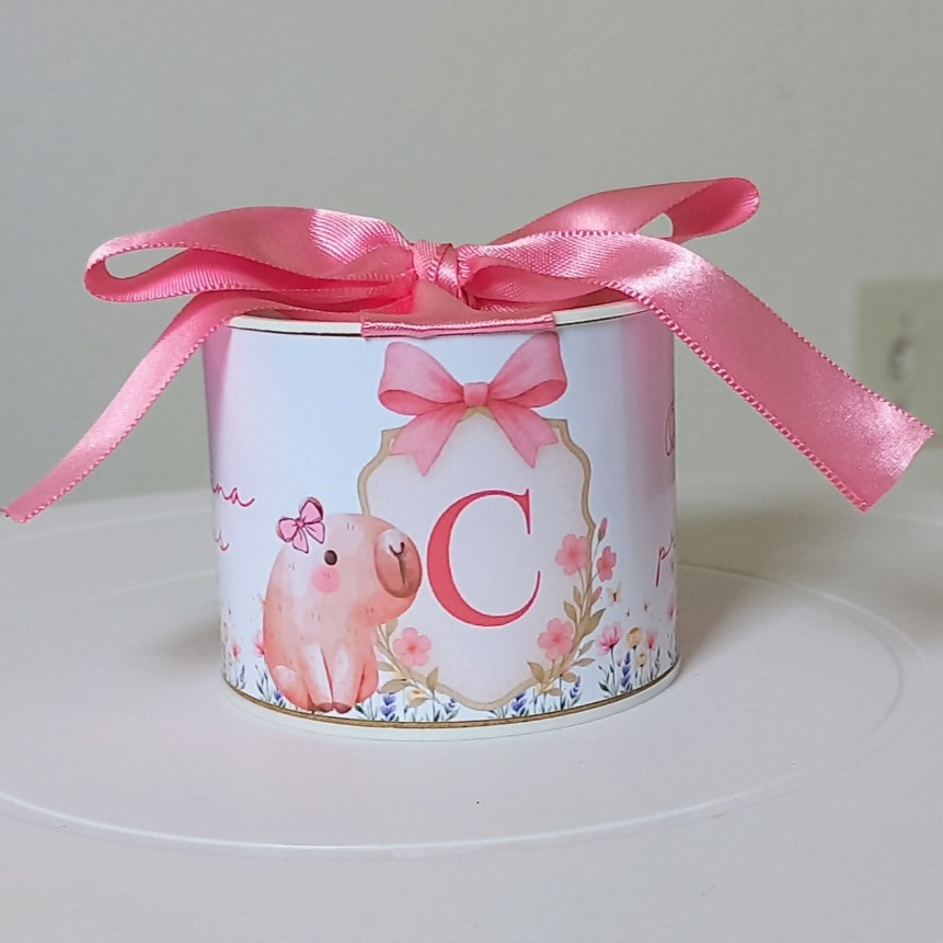 kit Tubolata Personalizada 5x6 CAPIVARA - Lembrancinha para Festa de Aniversário/Mêsversário,Festa capivara VÁRIOS TEMAS