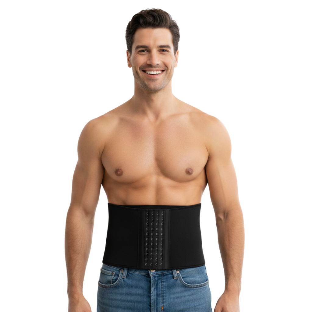 Cinta Abdominal Modeladora Masculina Reduz Barriga em Oferta na Shopee