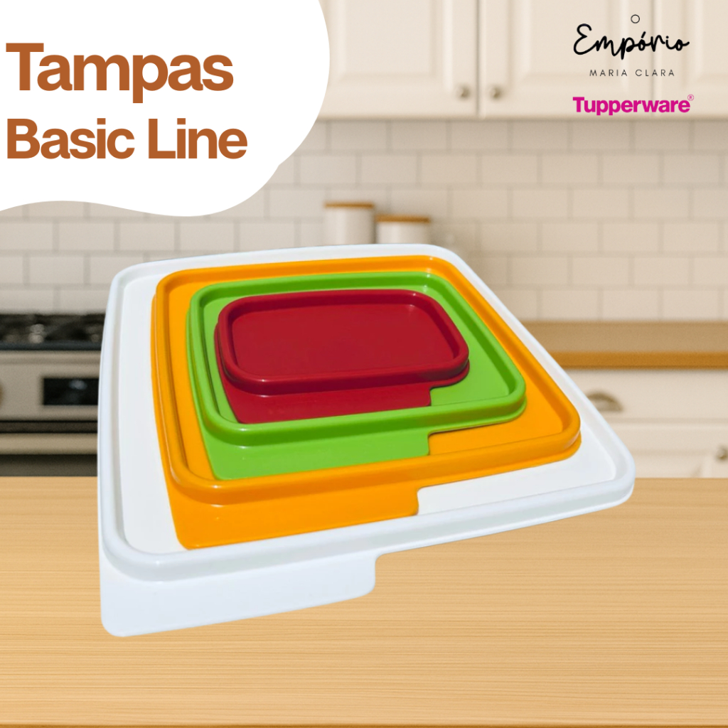 Tupperware Tampas Basic Line a Escolher