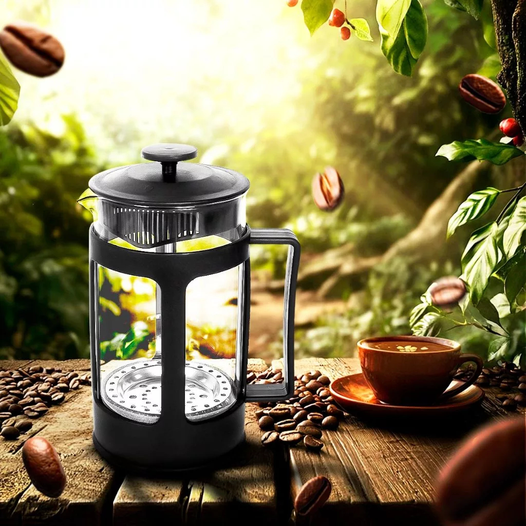 Cafeteira Prensa Francesa 600ml Café Cremeira 300ml Café Expresso Leite Cremoso