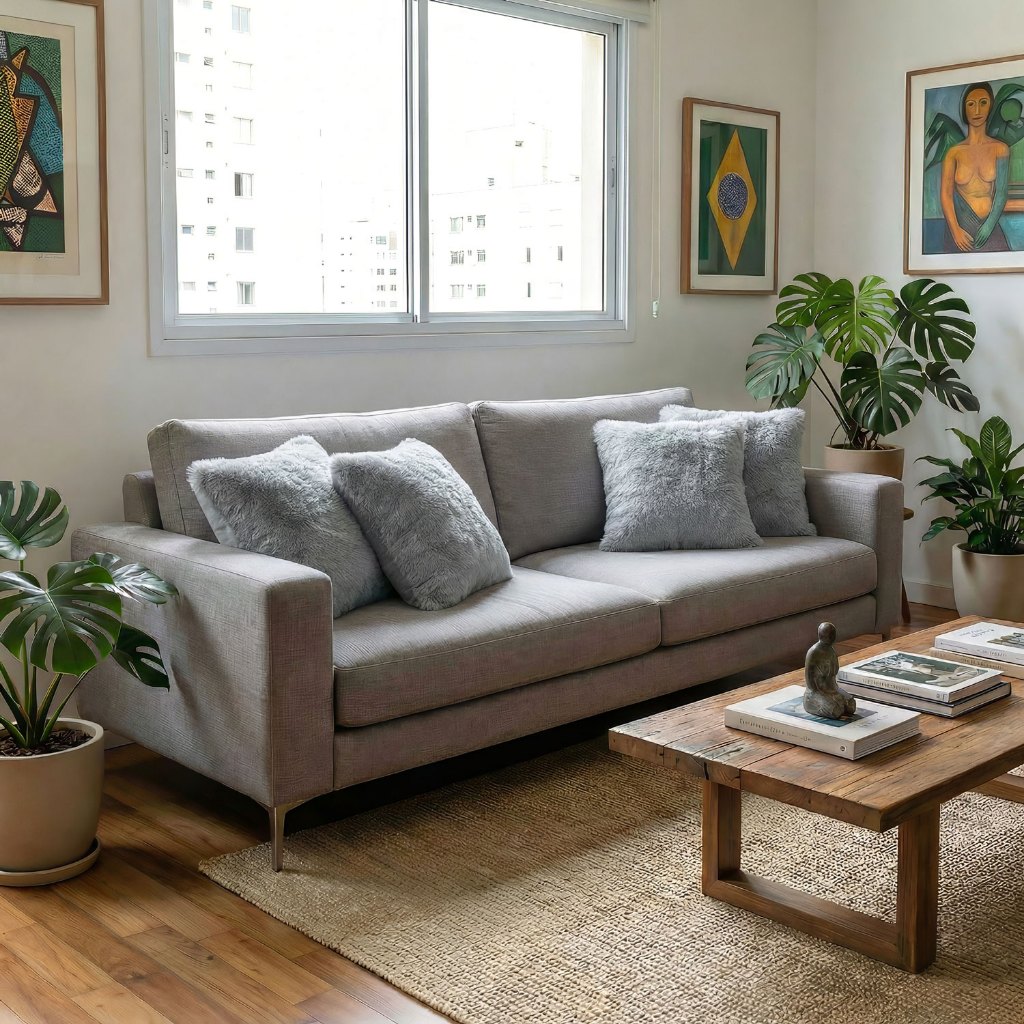 Almofadas de Pelúcia Decorativas Pelo Curto Luxo Para Sofá 40x40 — imagem 2 de 2