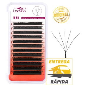 Cílios Fadvan W5D W 5d (volume egípcio) Curvatura D para Extensão de Cílios Alongamento Fio a Fio em Oferta na Shopee