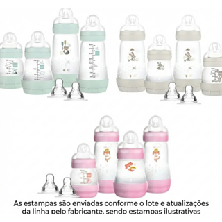 Kit 2 Mamadeiras Easy Start Set 130/260ml - MAM em Oferta na Shopee