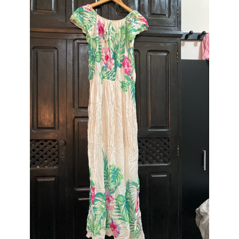 Vestido Longo Estampado Ciganinha (brechó)