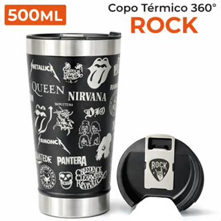 Copo Térmico Personalizado360° Bandas Beatles Scorpions Metallica Guns n´Roses Kiss Rock in Roll em Oferta na Shopee