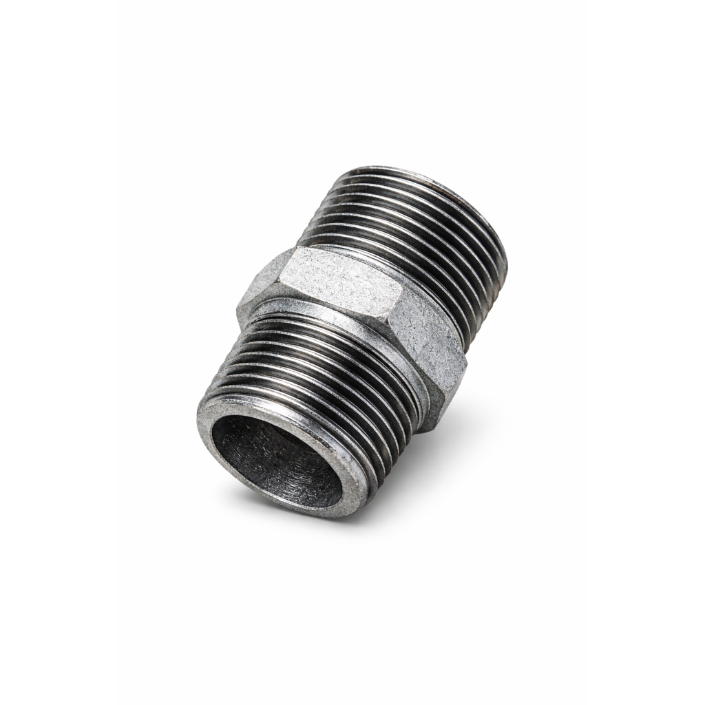 Niple duplo Galvanizado 3/4” polegada rosca bsp
