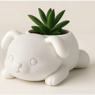 🐶 Vaso Decorativo Cachorrinho – Porta Suculenta,tamanho 10x8cm. em Oferta na Shopee