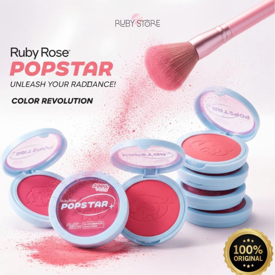 Blush Compacto Playback Popstar - Ruby Rose em Oferta na Shopee