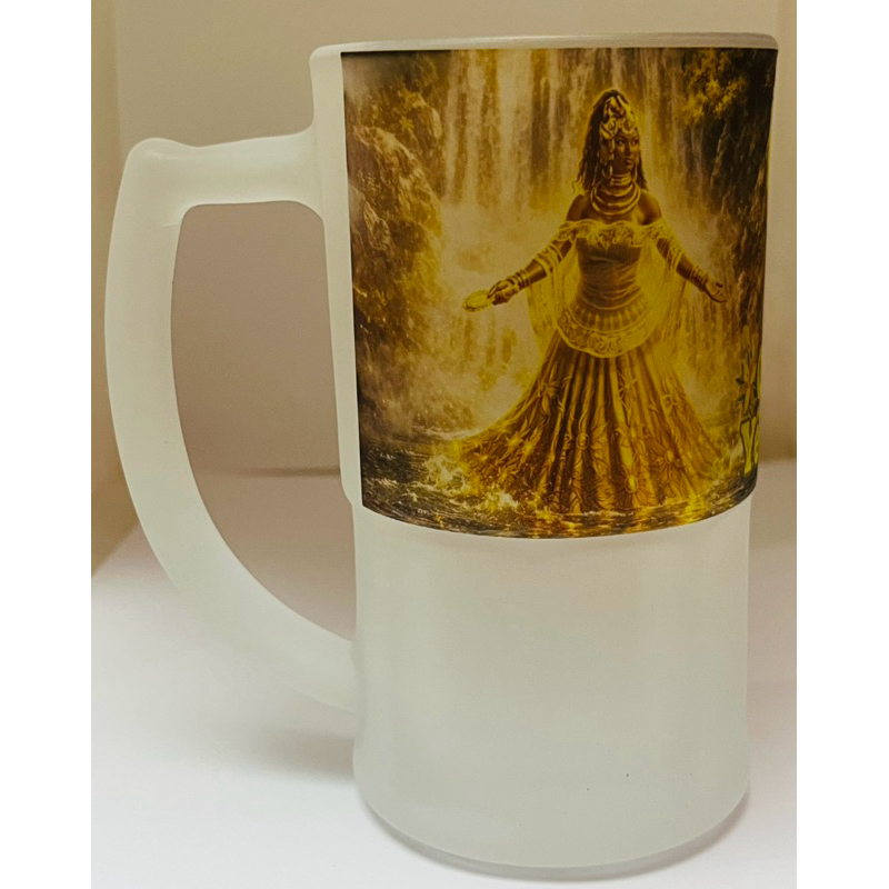 OXUM CANECA DE CHOPP E BEBIDAS 340ml - UMBANDA CANDOMBLÉ ORA ÊY ÊY Ô