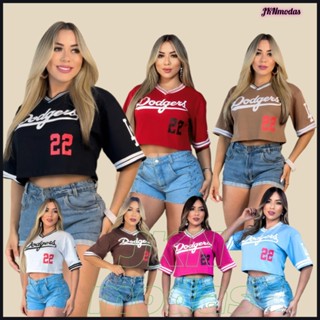 CROPPED oversized feminino 22 de algodão , moda gringa, camiseta colegial americana, cropped gringa em Oferta na Shopee