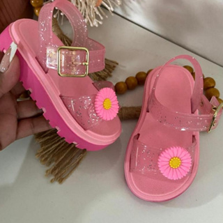 Sandália Infantil Feminina Bebê Menina Papete Florzinha Confortável Antiderrapante em Oferta na Shopee