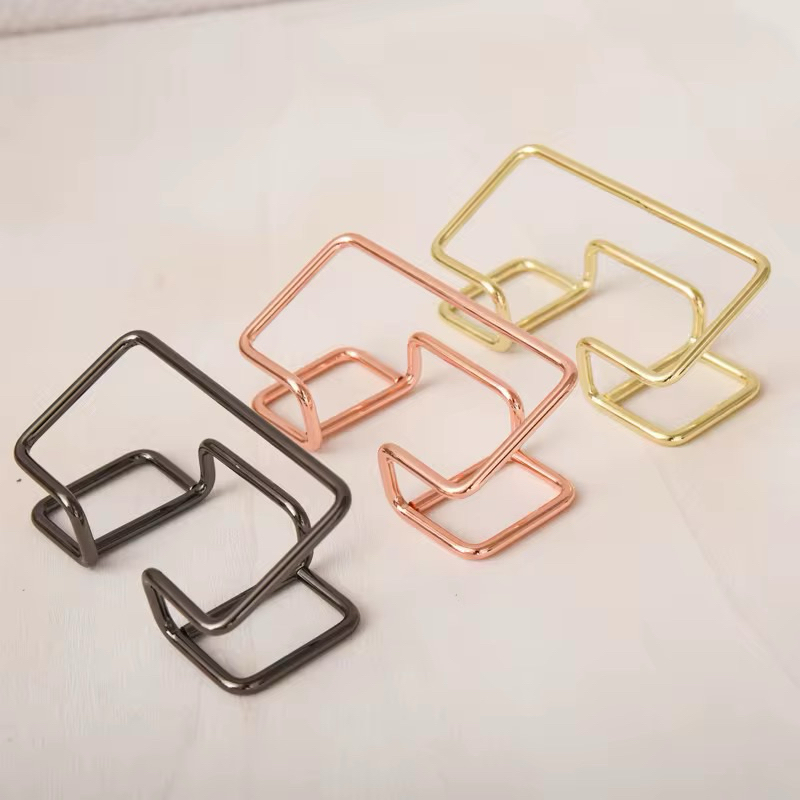 Organizador De Cartão Para Mesa Porta-Cartões De Metal Universal