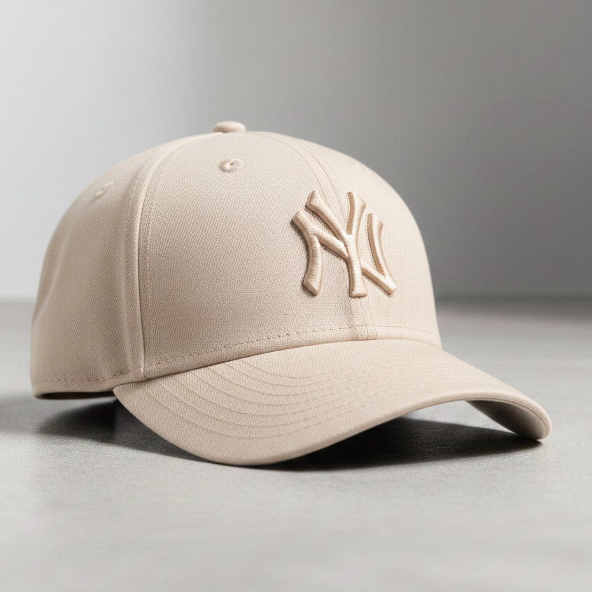 Bone New York NY Bordado Aba Curva Masculino e Feminino Unissex Regulagem Fitão Blogueira