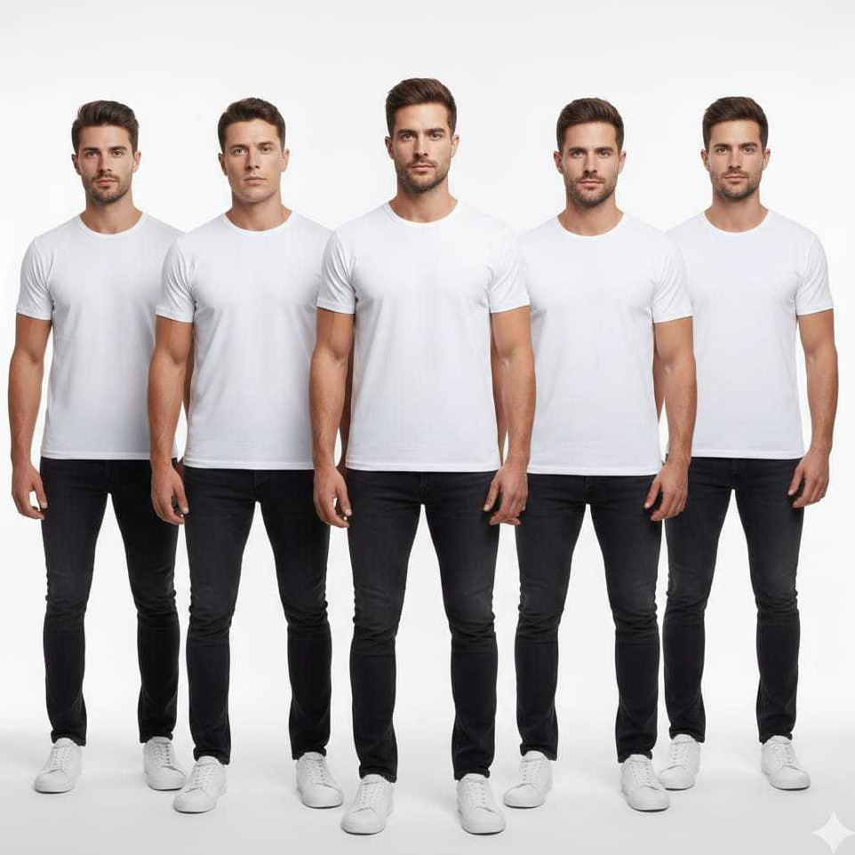 Kit 5 Camisetas Brancas 100% Poliéster 30.1 Premium Para Silk Sublimação em Oferta na Shopee