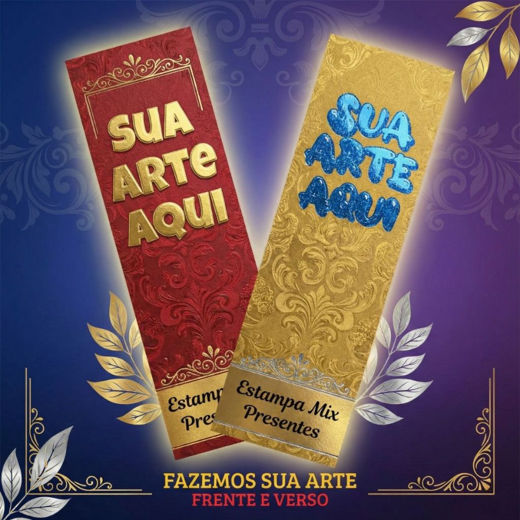 Marca Pagina Personalizado Presente livros Igreja Biblia Fazemos sua arte kit 8 a 100 Papel 180g em Oferta na Shopee