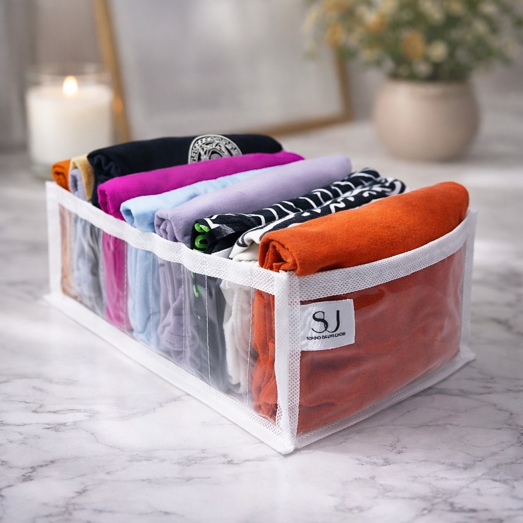 Colmeia Organizadora M Branca 20x10x35 cm – Gavetas e Guarda-Roupa | SU Sonho da Utilidades