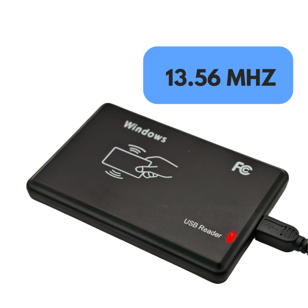 Kit com 20 Leitor Cartão Nfc Tag Rfid Mifare 13.56mhz Usb Plug And Play