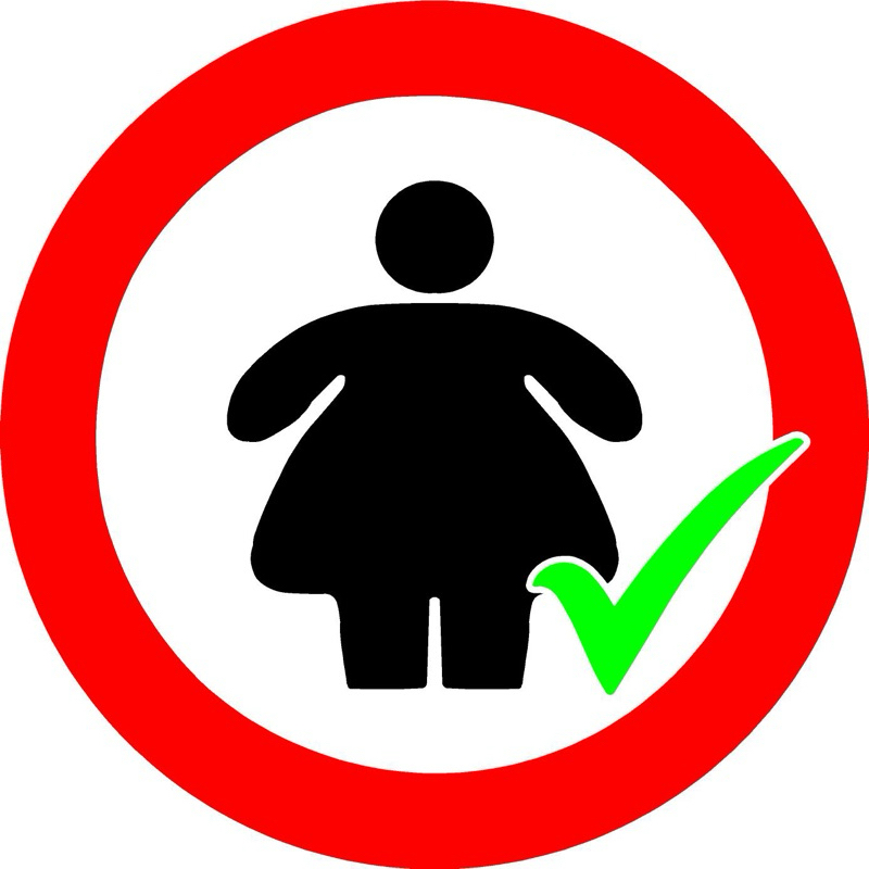 Adesivo Aceitamos Gordinha em Oferta na Shopee