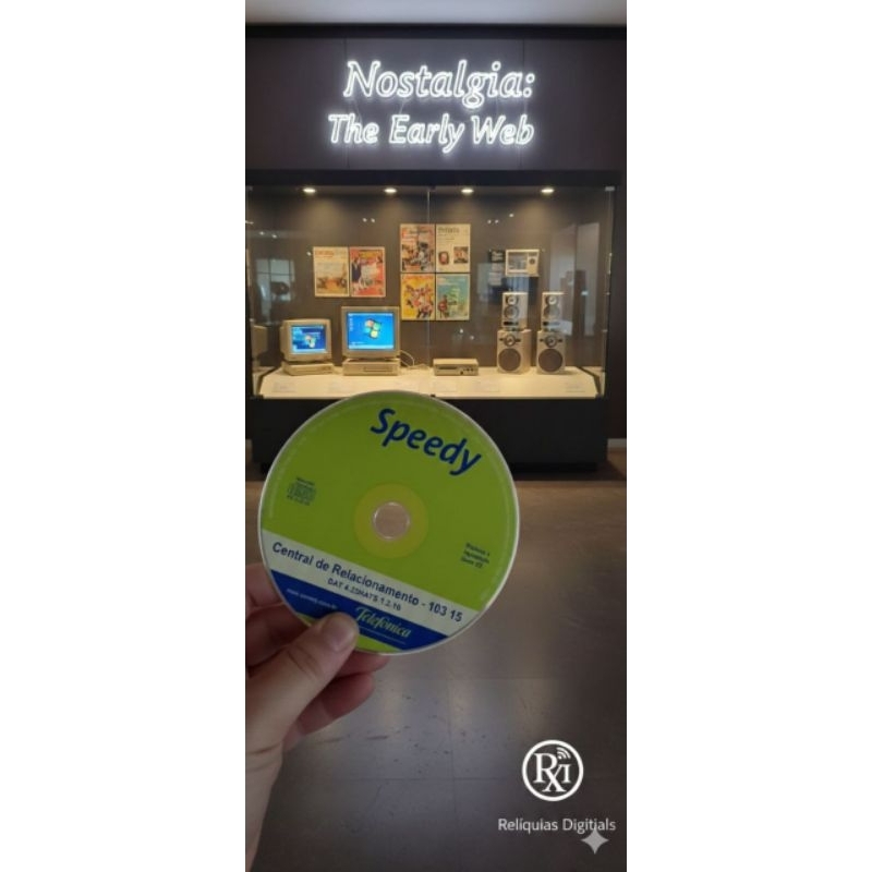 Antigo Cd De Instalação Speed Telefônica Colecionador (Usado)