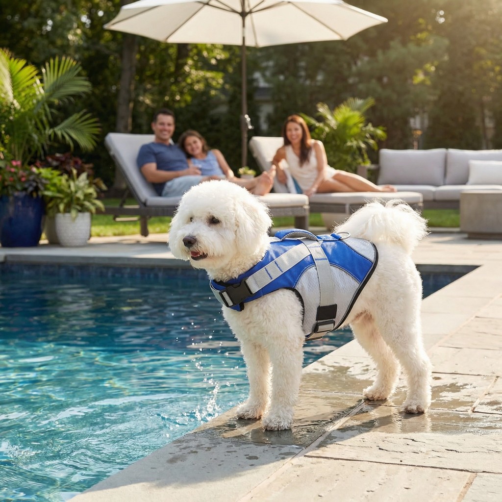 Colete Salva Vidas Para Cães Leve Resistente Com Alça - Segurança para Praia e piscina para Animais em Oferta na Shopee