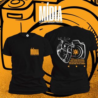 camiseta midia em Oferta na Shopee
