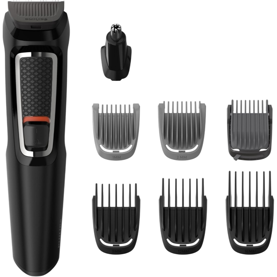 Aparador De Pelos Philips Multigroom 8 Acessórios Mg3731/15 Cor Preto