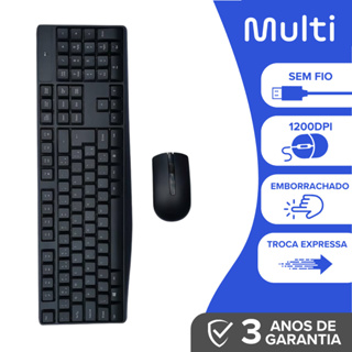 Kit Teclado e Mouse Multilaser Portátil 2.4ghz Sem Fio Wireless Pc Teclas Macias TC269 *ENVIO NO MESMO DIA UTIL* em Oferta na Shopee