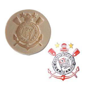 Molde de silicone Corinthians - Biscuit, Resina, Pastaseetc... (M 80) em Oferta na Shopee