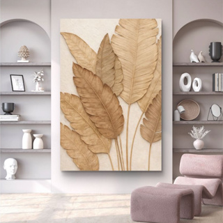 Quadro Decorativo Folhagem Clean Grande 110x80cm Decore Quarto Sala Copa Escritórios Hall de Entrada em Oferta na Shopee