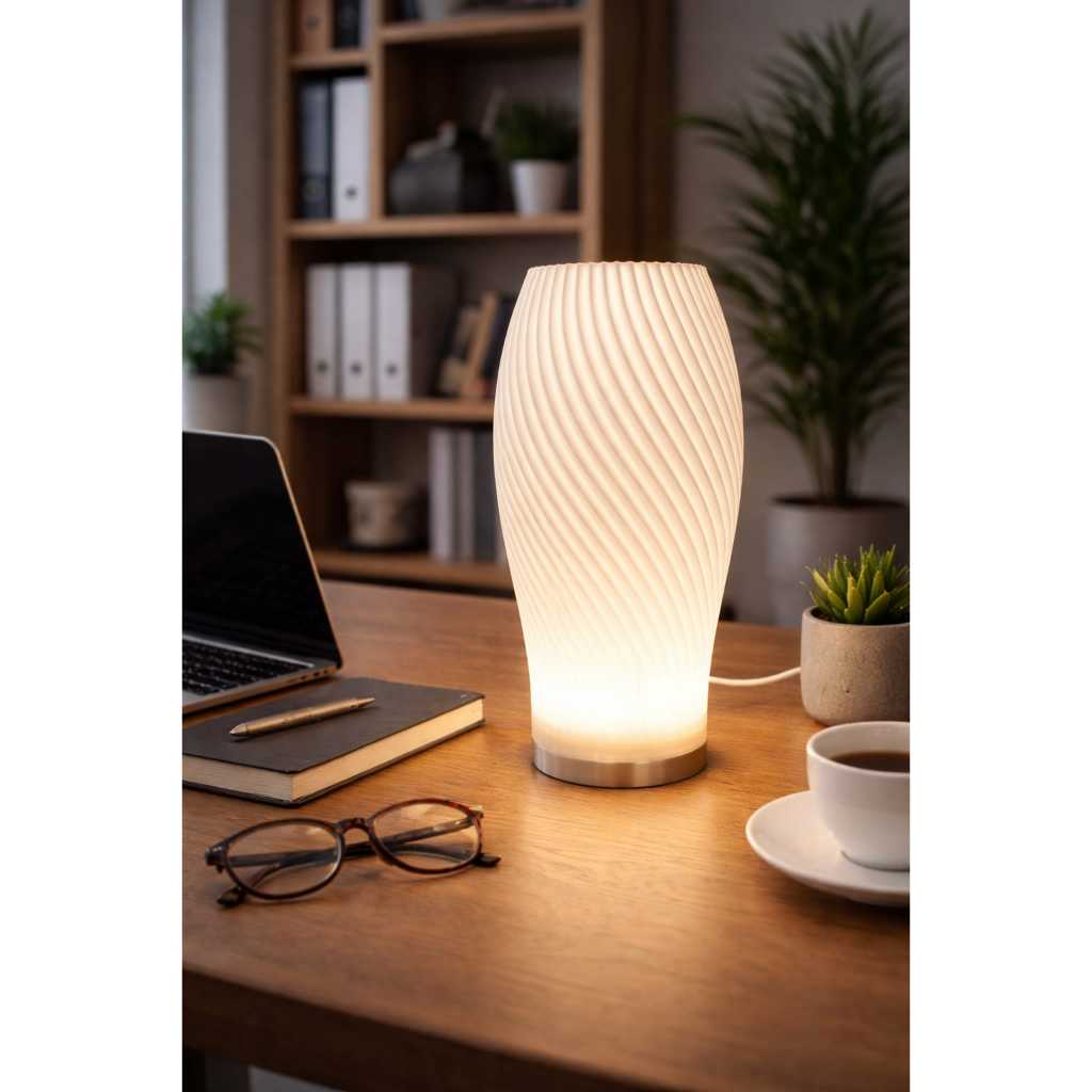 Abajur Luminária LED | Abajur para quarto sala e escritório| Abajur de Mesa| Abajur luminária branco