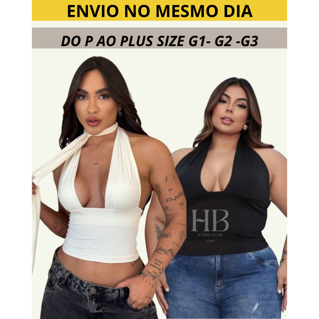 Top Cropped Frente Única Amarraçao No Pescoço Multi forma Top Decote Moda Gringa Decotado Suplex Premium Sexy Elegante em Oferta na Shopee