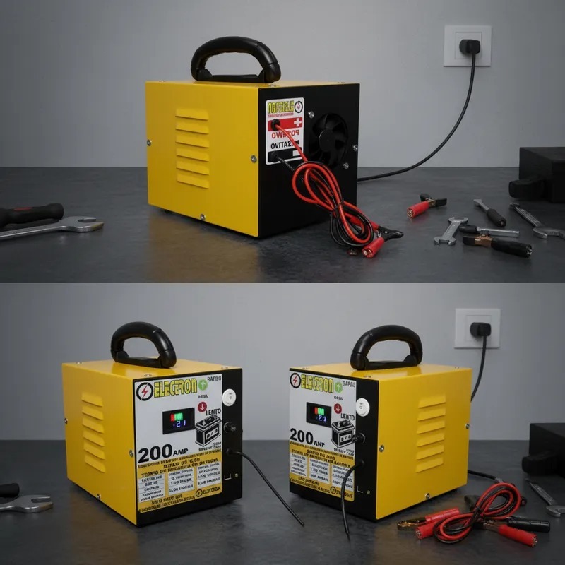 Carregador CBV950 Inteligente Automotivo De Bateria 4-600ah Tela Lcd Auto Moto 12v 200amp