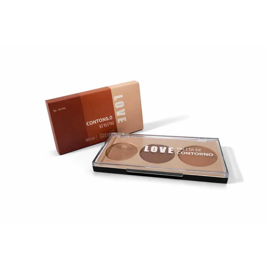 Paleta de Contorno Facial Max Love Maquiagem Profissional Iluminador Cor 03 Original